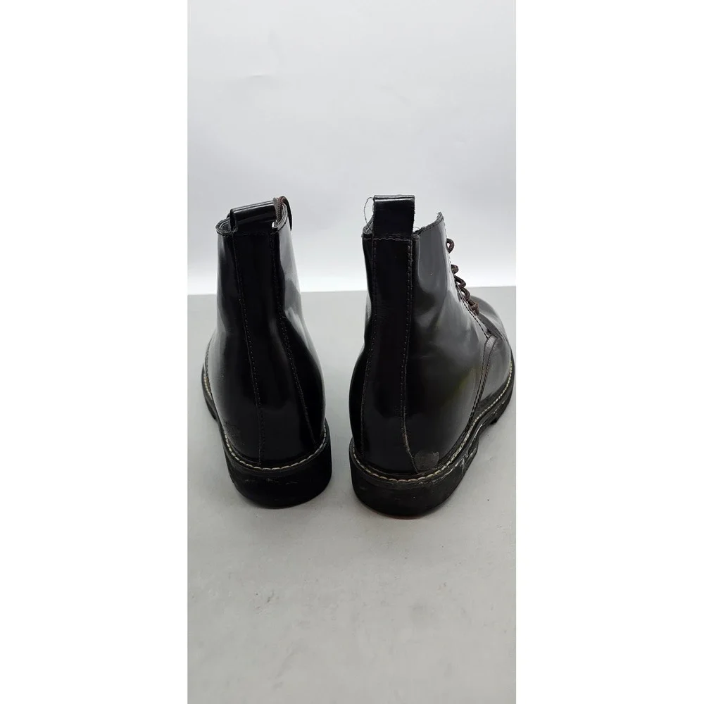 Calto K8711 Men Elevator Boots Dark Brown Lace Up Lug Sole Height Increasing 7.5